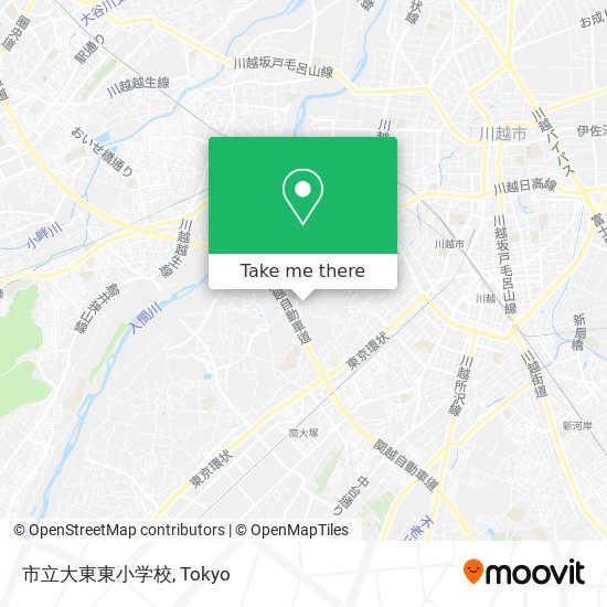 市立大東東小学校 map