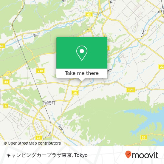 キャンピングカープラザ東京 map