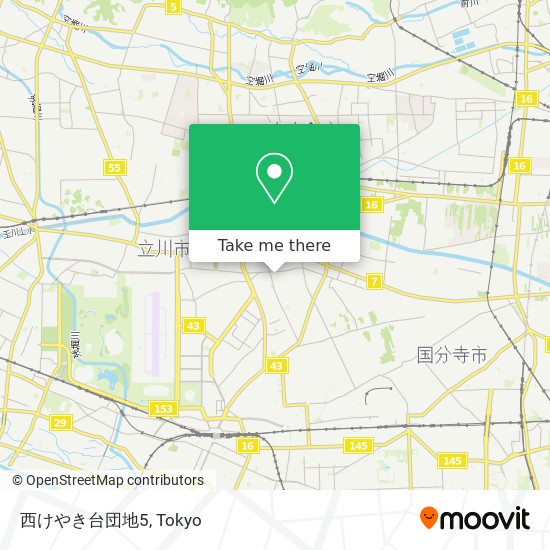 西けやき台団地5 map