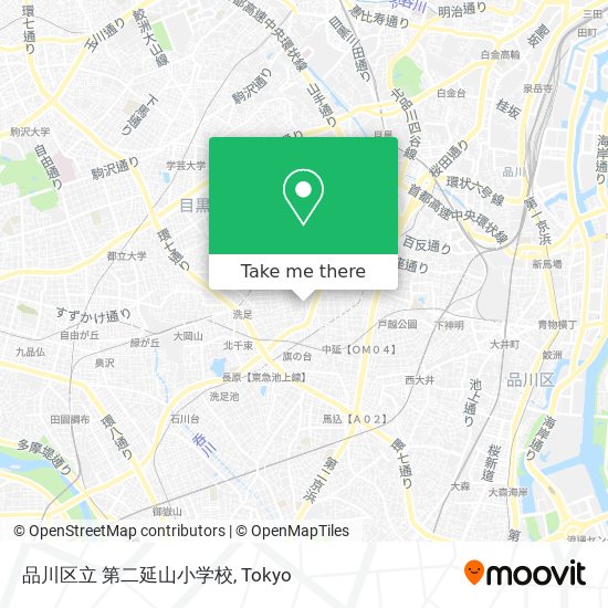 品川区立 第二延山小学校 map