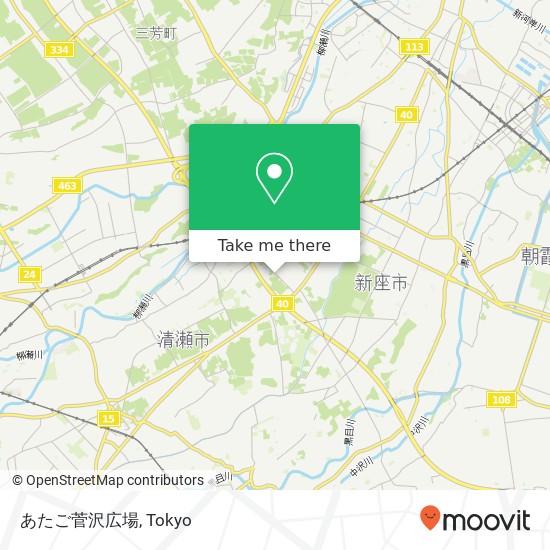 あたご菅沢広場 map