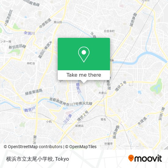 横浜市立太尾小学校 map