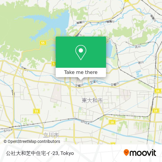 公社大和芝中住宅イ-23 map