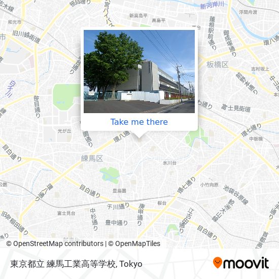 東京都立 練馬工業高等学校 map