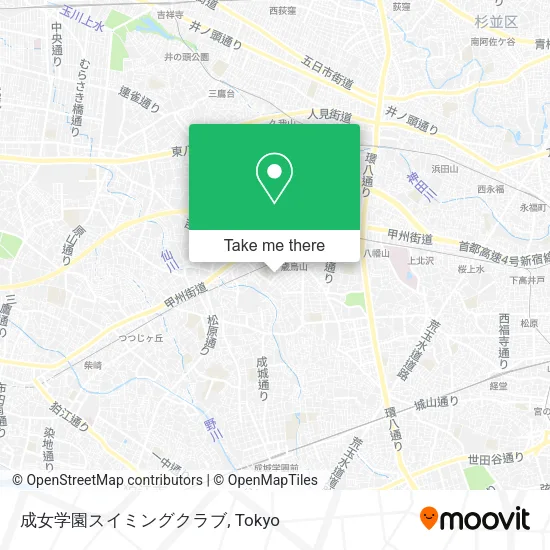 成女学園スイミングクラブ map
