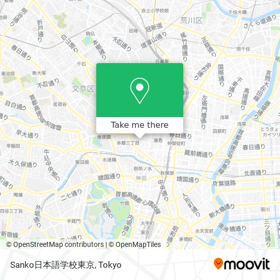 Sanko日本語学校東京 map