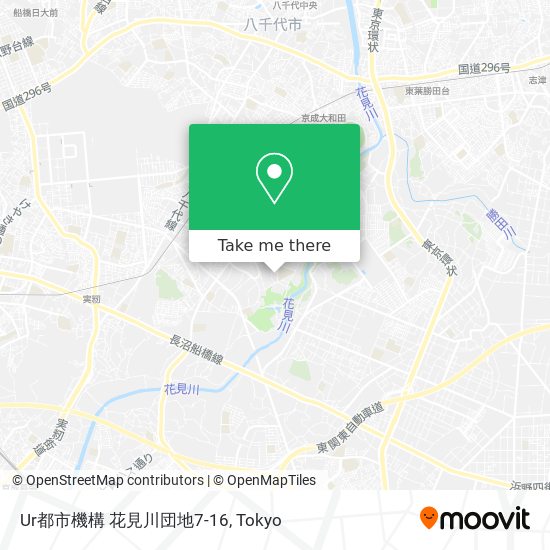 Ur都市機構 花見川団地7-16 map