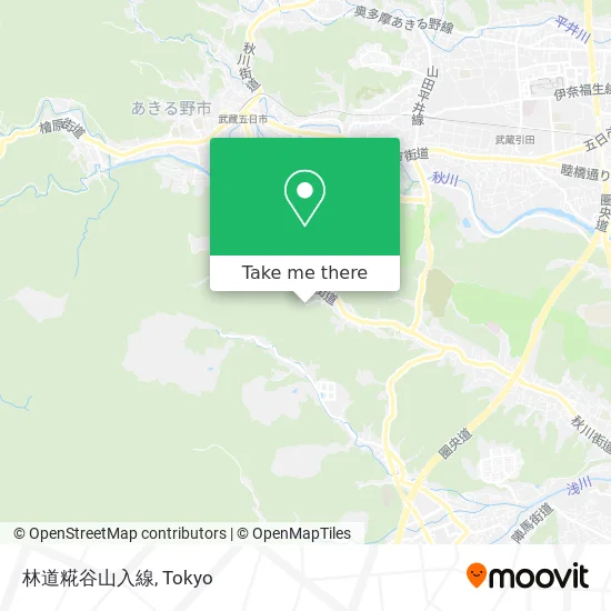 Forest Road Kojiya Mountain Entrance Line map