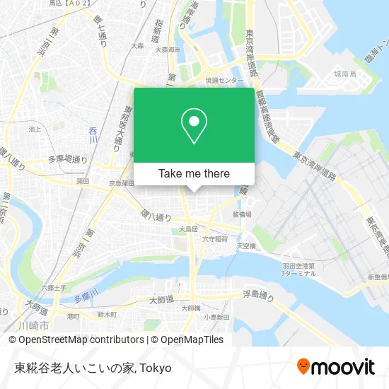 東糀谷老人いこいの家 map