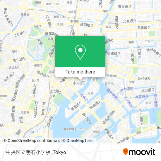 Chuo Ward Akashi Elementary School map