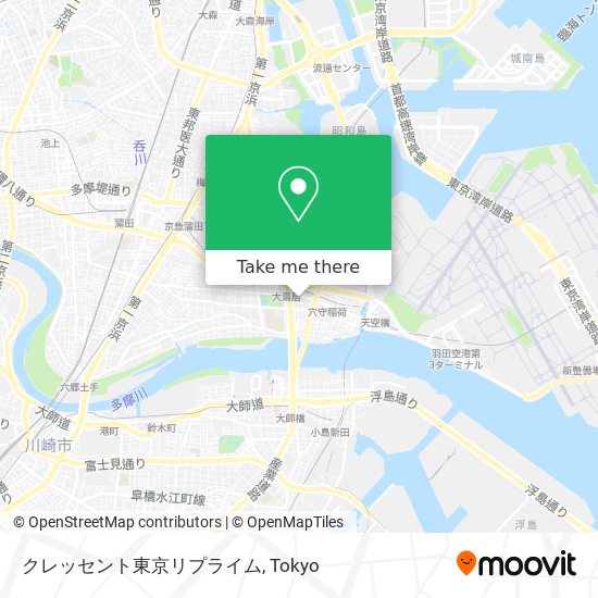 クレッセント東京リプライム map