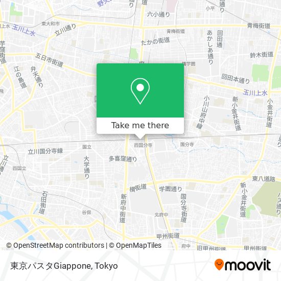 東京パスタGiappone map