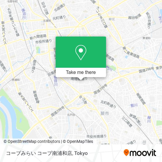 コープみらい コープ南浦和店 map