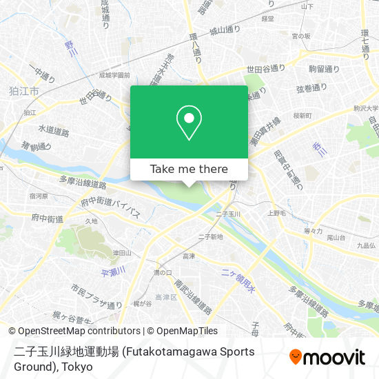 二子玉川緑地運動場 (Futakotamagawa Sports Ground) map