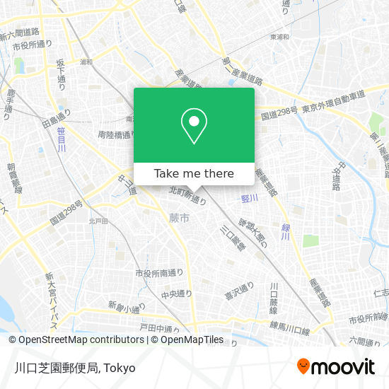 川口芝園郵便局 map
