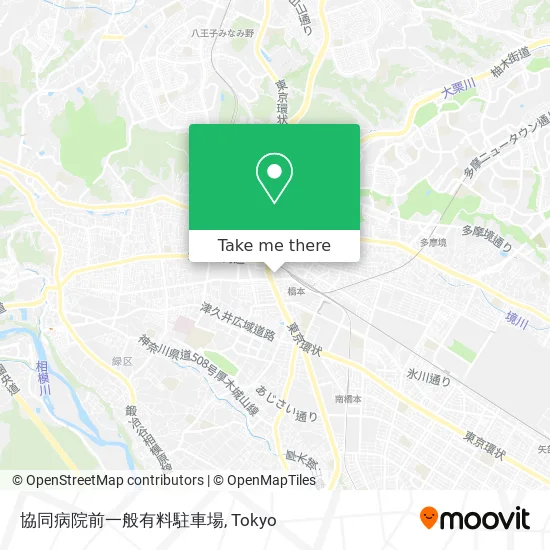 協同病院前一般有料駐車場 map