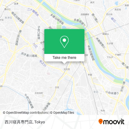 西川寝具専門店 map