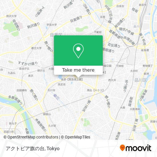 アクトピア旗の台 map