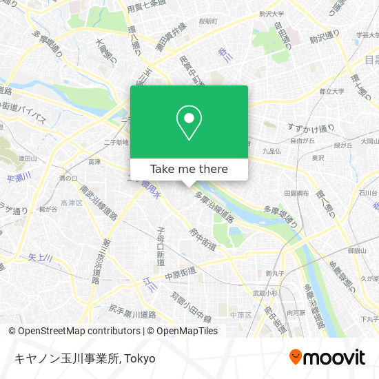 キヤノン玉川事業所 map