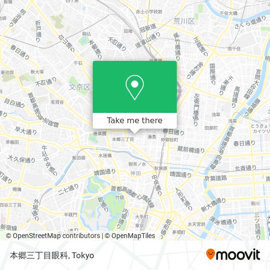 本郷三丁目眼科 map