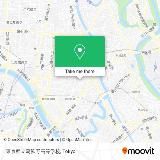 東京都立葛飾野高等学校 map
