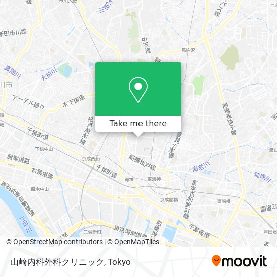 山崎内科外科クリニック map