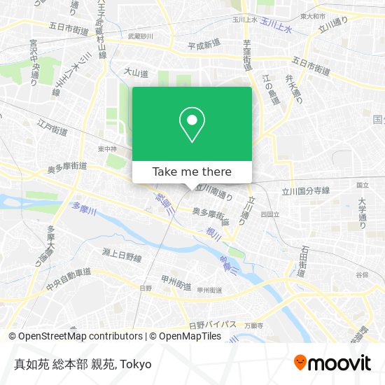 真如苑 総本部 親苑 map