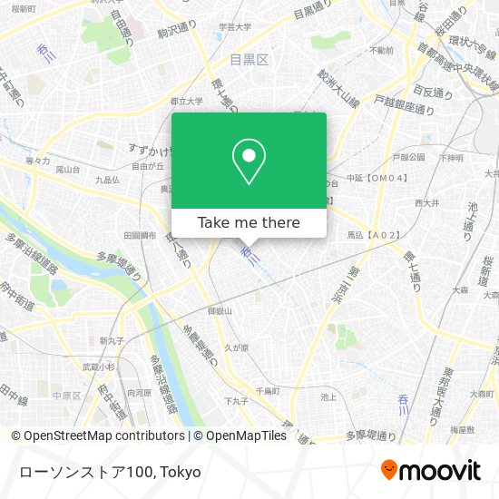 ローソンストア100 map