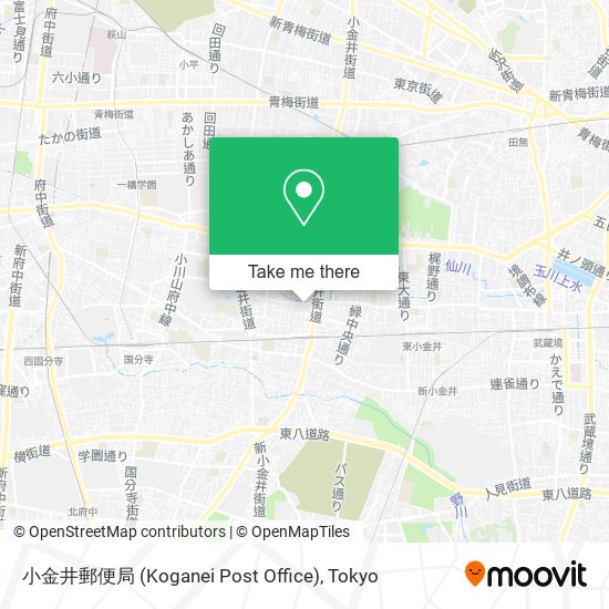 小金井郵便局 (Koganei Post Office) map