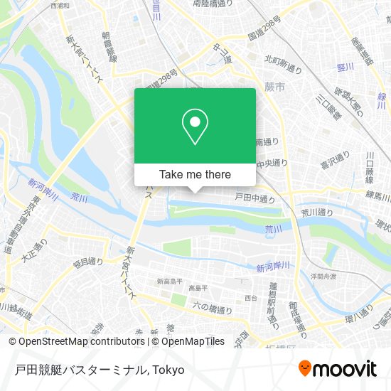 戸田競艇バスターミナル map