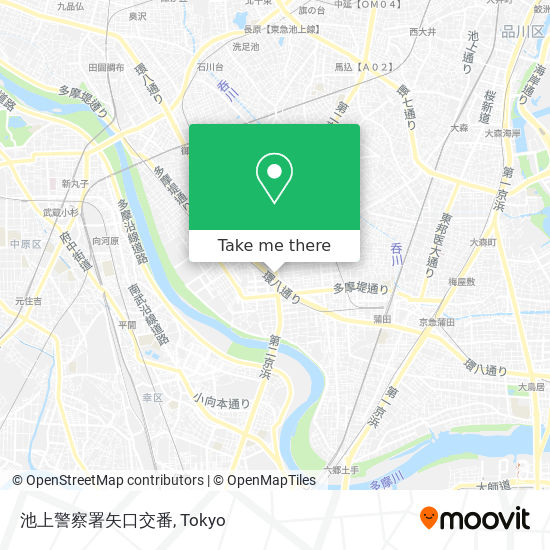 池上警察署矢口交番 map