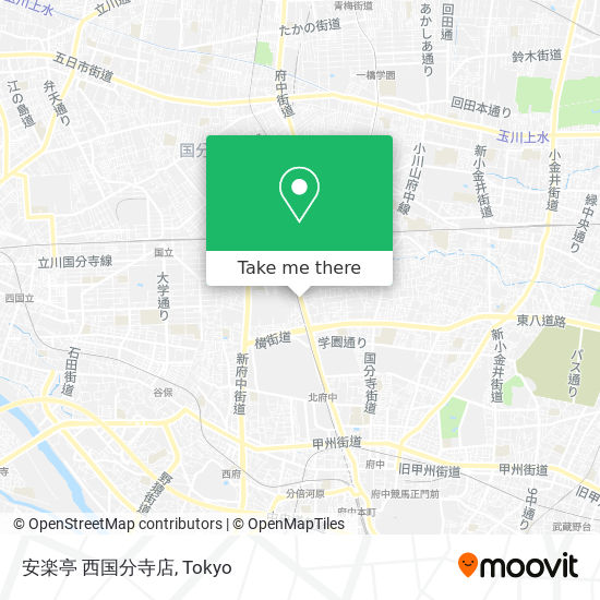 安楽亭 西国分寺店 map