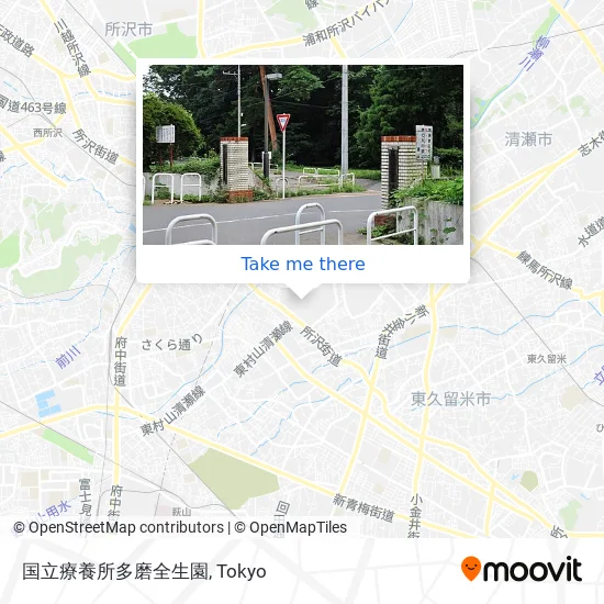 国立療養所多磨全生園 map