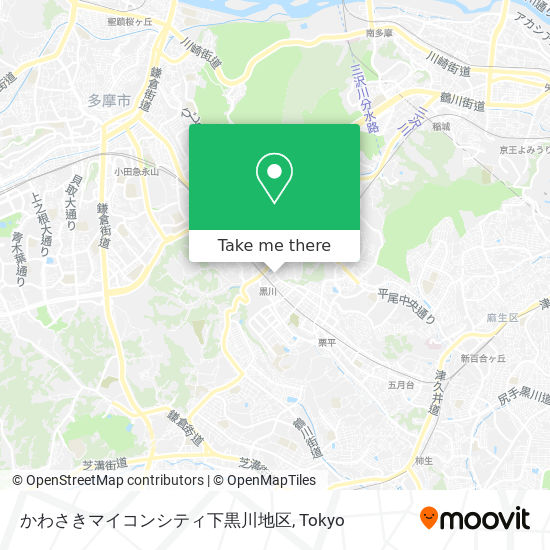かわさきマイコンシティ下黒川地区 map