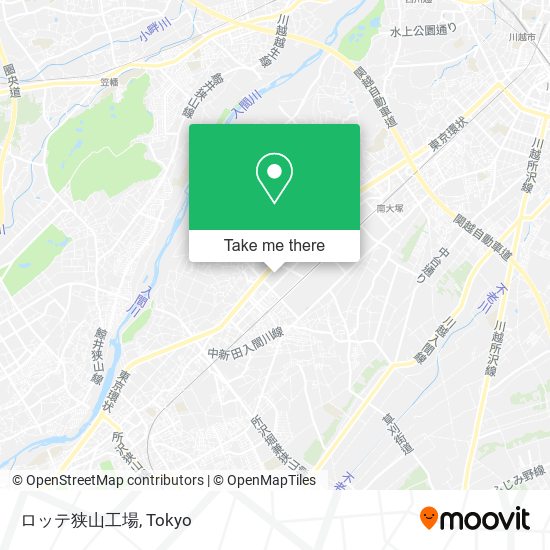 ロッテ狭山工場 map