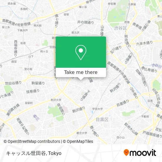 Castle Setagaya map