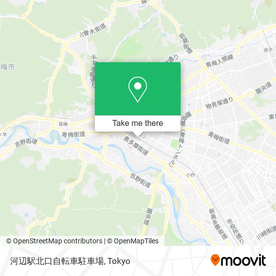河辺駅北口自転車駐車場 map