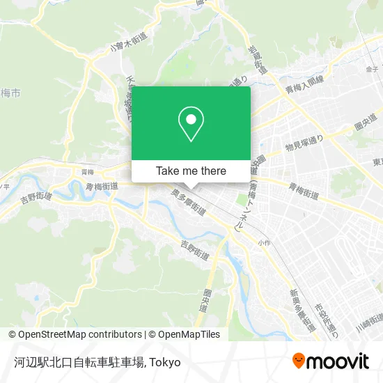 河辺駅北口自転車駐車場 map