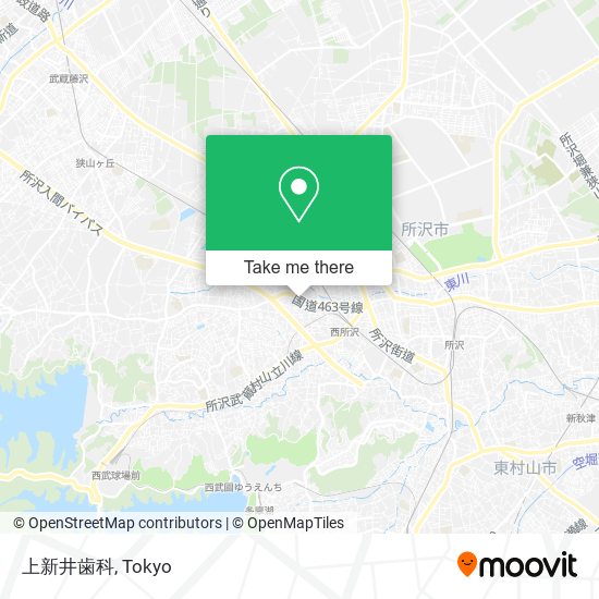 上新井歯科 map