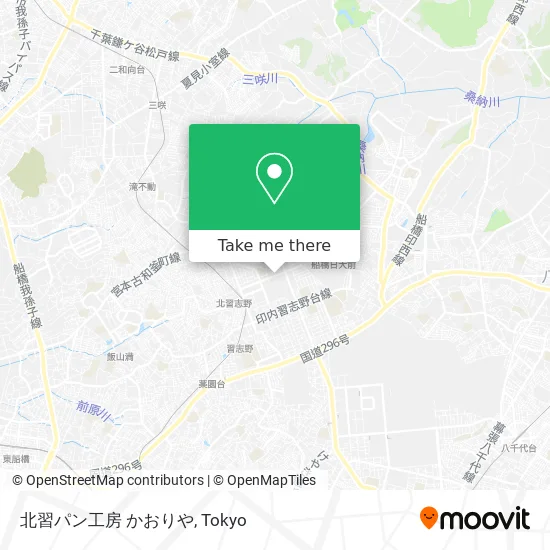 北習パン工房 かおりや map