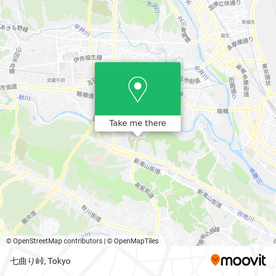 七曲り峠 map