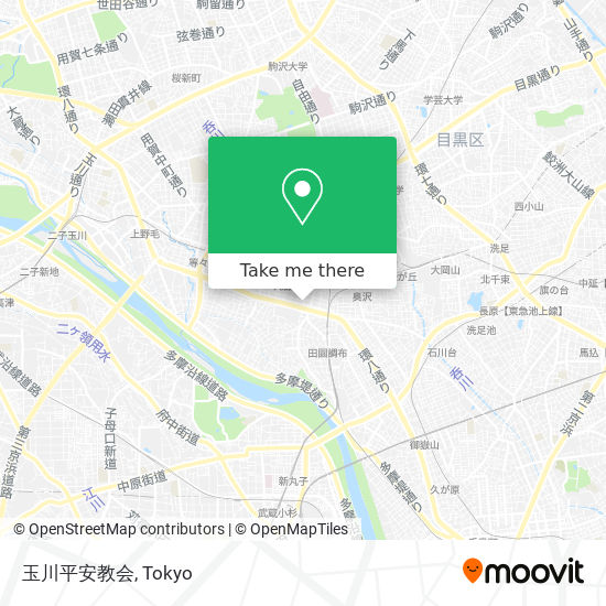 玉川平安教会 map