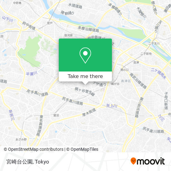 宮崎台公園 map