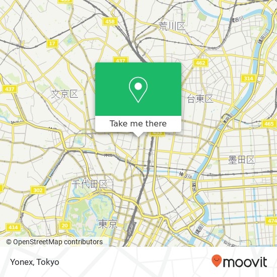 Yonex map