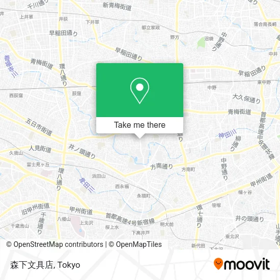 森下文具店 map