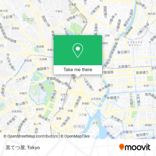 Black Tetsu Shop map