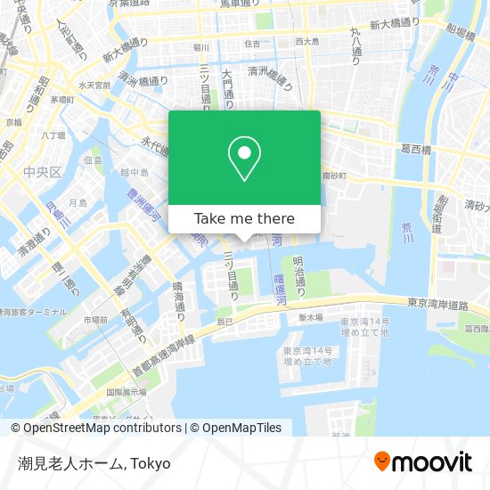 潮見老人ホーム map
