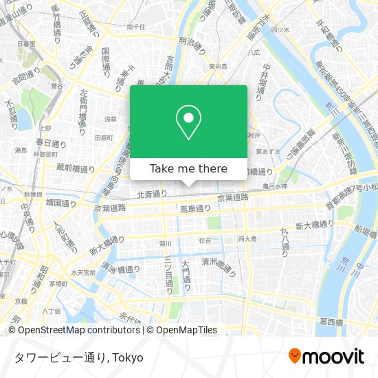 タワービュー通り map