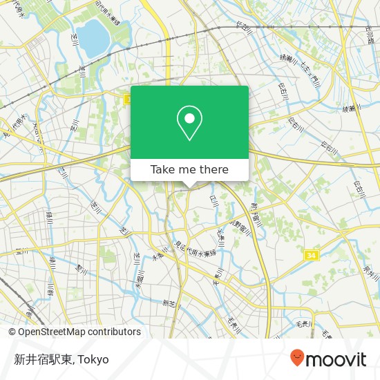 新井宿駅東 map