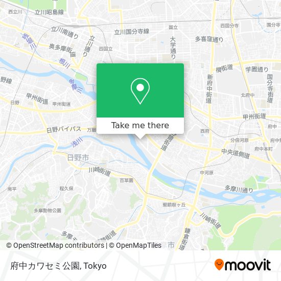 府中カワセミ公園 map